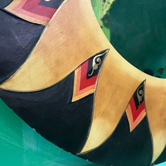 Vintage 31" Celestial Sun and Moon Mirror Made in Indonesia Wall Large - Picture 8 of 11